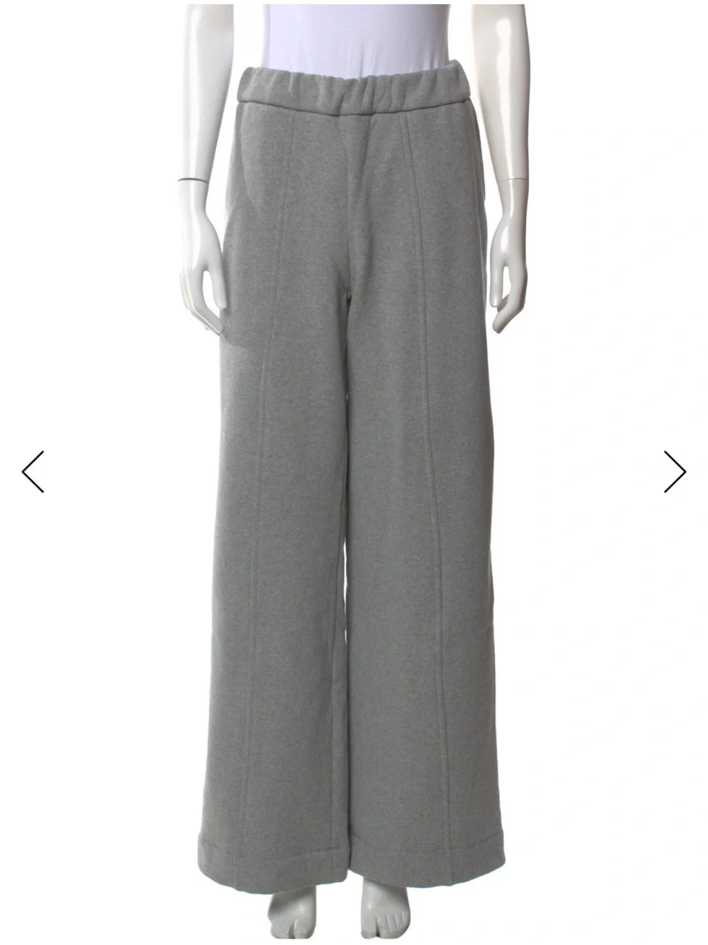 Tory Burch Gray Wide-Leg Track Pants M